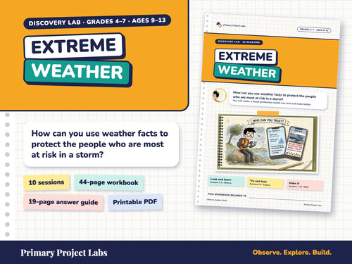 Extreme Weather Discovery Lab field-notebook cover