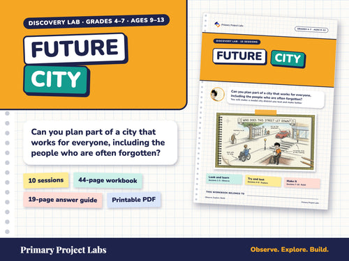 Future City Discovery Lab field-notebook cover